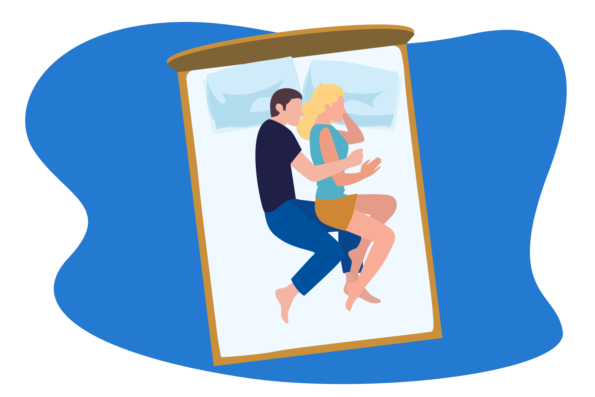 dormir de conchinha clássica